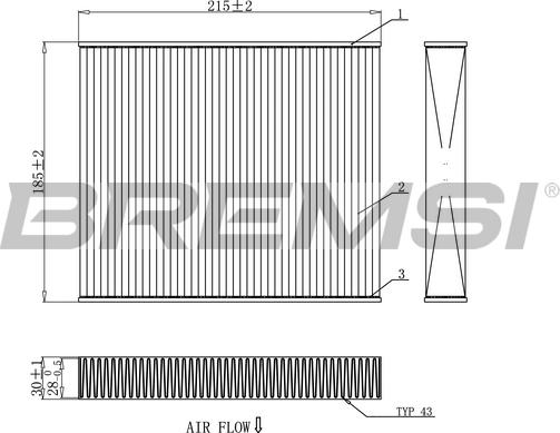 Bremsi FC0910 - Фильтр воздуха в салоне autospares.lv