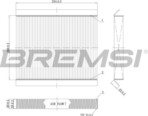Bremsi FC0978 - Фильтр воздуха в салоне autospares.lv