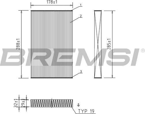 Bremsi FC0414C - Фильтр воздуха в салоне autospares.lv