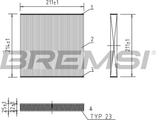 Bremsi FC0439A - Фильтр воздуха в салоне autospares.lv