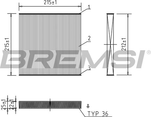 Bremsi FC0439 - Фильтр воздуха в салоне autospares.lv