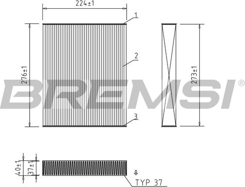 Bremsi FC0422 - Фильтр воздуха в салоне autospares.lv