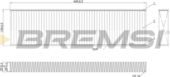 Bremsi FC0474A - Фильтр воздуха в салоне autospares.lv