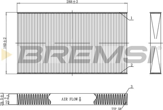 Bremsi FC0477 - Фильтр воздуха в салоне autospares.lv