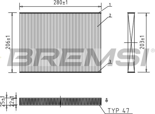 Bremsi FC0084 - Фильтр воздуха в салоне autospares.lv