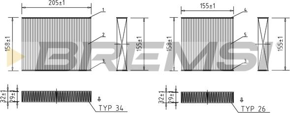 Bremsi FC0070 - Фильтр воздуха в салоне autospares.lv