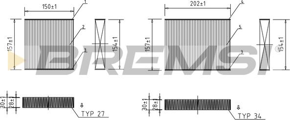 Bremsi FC0166 - Фильтр воздуха в салоне autospares.lv