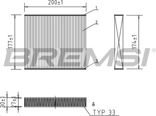 Bremsi FC0167 - Фильтр воздуха в салоне autospares.lv