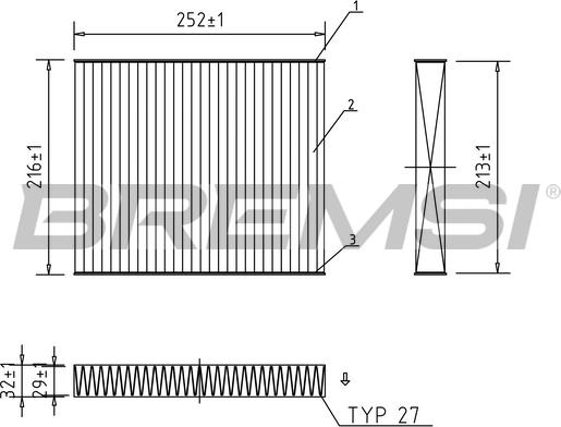 Bremsi FC0183A - Фильтр воздуха в салоне autospares.lv