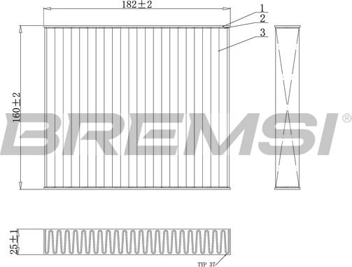Bremsi FC0891 - Фильтр воздуха в салоне autospares.lv