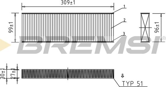 Bremsi FC0852 - Фильтр воздуха в салоне autospares.lv