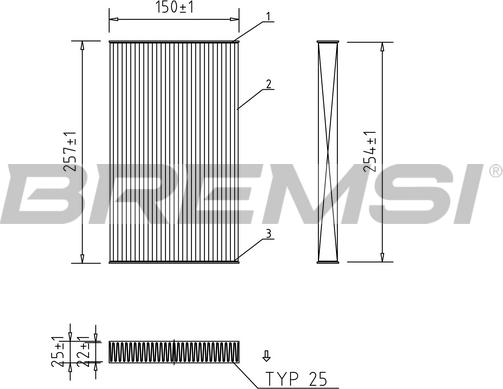 Bremsi FC0865 - Фильтр воздуха в салоне autospares.lv