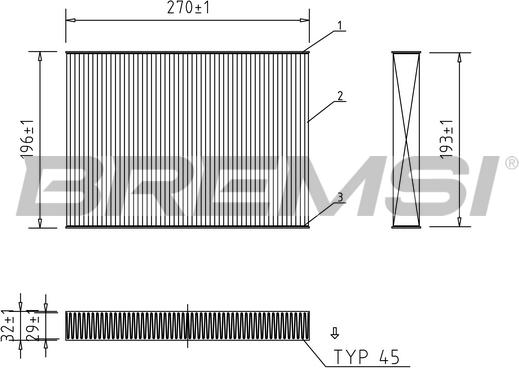 Bremsi FC0861 - Фильтр воздуха в салоне autospares.lv