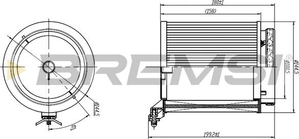 Bremsi FC1950 - Фильтр воздуха в салоне autospares.lv