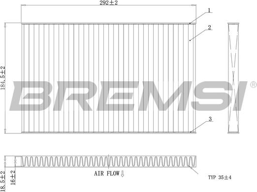 Bremsi FC1404A - Фильтр воздуха в салоне autospares.lv