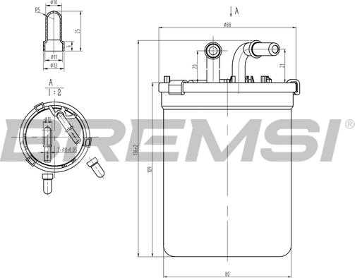 Bremsi FE0055 - Топливный фильтр autospares.lv