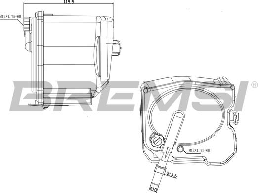 Bremsi FE0161 - Топливный фильтр autospares.lv