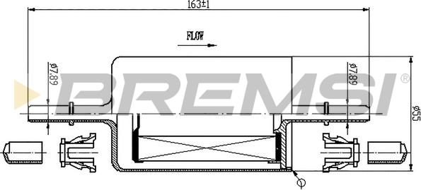 Bremsi FE0846 - Топливный фильтр autospares.lv