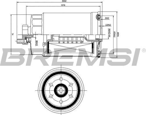 Bremsi FE0815 - Топливный фильтр autospares.lv