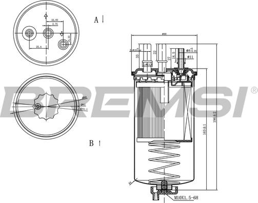 Bremsi FE0351 - Топливный фильтр autospares.lv