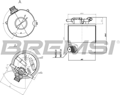 Bremsi FE0357 - Топливный фильтр autospares.lv