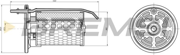 Bremsi FE0362 - Топливный фильтр autospares.lv