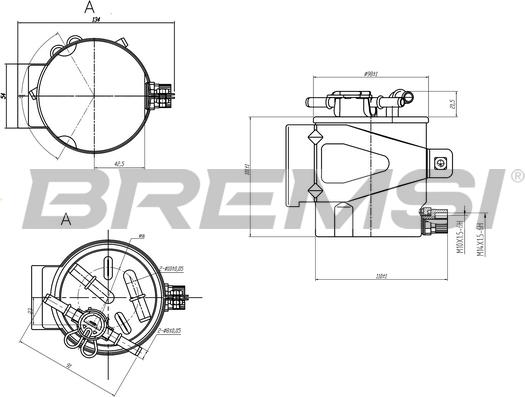 Bremsi FE0388 - Топливный фильтр autospares.lv