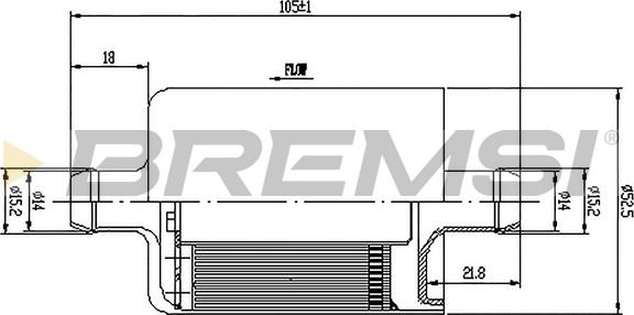 Bremsi FE0324 - Топливный фильтр autospares.lv