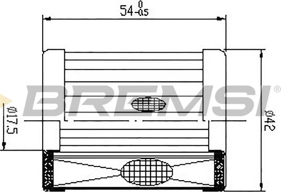 Bremsi FE0327 - Топливный фильтр autospares.lv