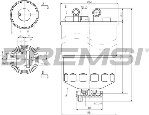 Bremsi FE0372 - Топливный фильтр autospares.lv