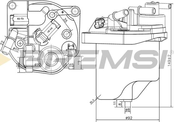 Bremsi FE0223 - Топливный фильтр autospares.lv