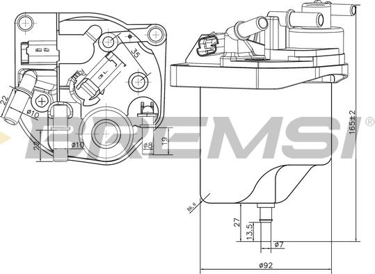 Bremsi FE0222 - Топливный фильтр autospares.lv