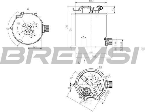 Bremsi FE0782 - Топливный фильтр autospares.lv