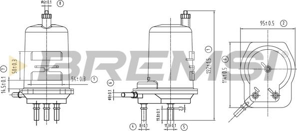 Bremsi FE0776 - Топливный фильтр autospares.lv