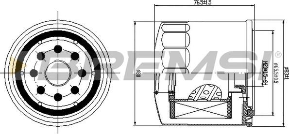 Bremsi FE1498 - Топливный фильтр autospares.lv