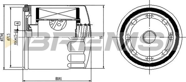 Bremsi FE1497 - Топливный фильтр autospares.lv