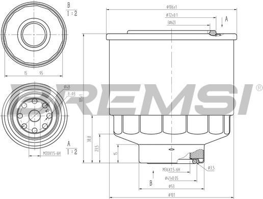 Bremsi FE1477 - Топливный фильтр autospares.lv