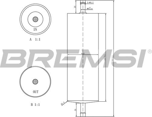 Bremsi FE1520 - Топливный фильтр autospares.lv