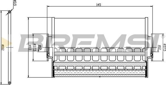 Bremsi FE1841 - Топливный фильтр autospares.lv