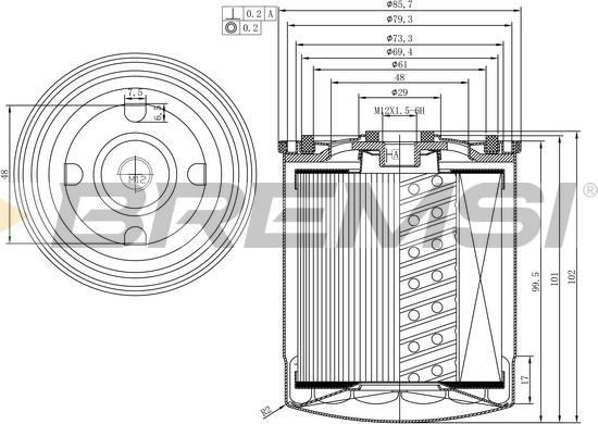 Bremsi FE1312 - Топливный фильтр autospares.lv