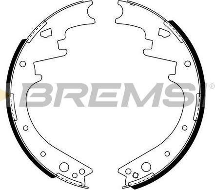 Bremsi GF4446 - Комплект тормозных колодок, барабанные autospares.lv