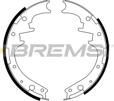 Bremsi GF4581 - Комплект тормозных колодок, барабанные autospares.lv