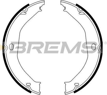 Bremsi GF4807 - Комплект тормозов, ручник, парковка autospares.lv