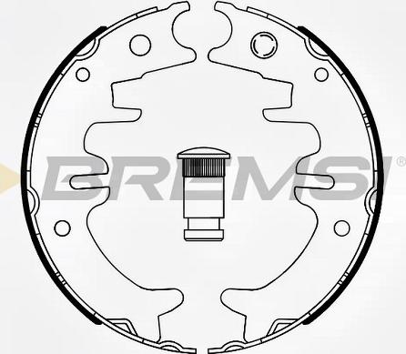 Bremsi GF0991 - Комплект тормозов, ручник, парковка autospares.lv