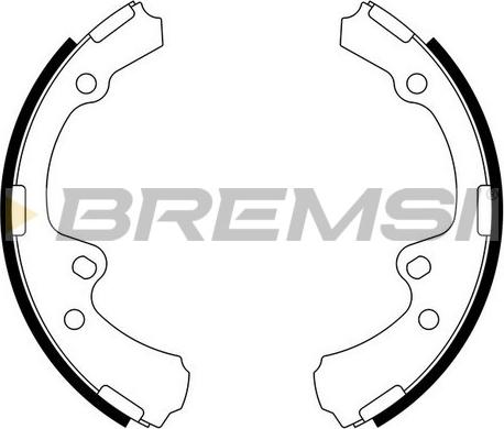 Bremsi GF0940 - Комплект тормозных колодок, барабанные autospares.lv
