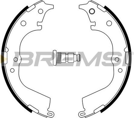 Bremsi GF0941 - Комплект тормозных колодок, барабанные autospares.lv
