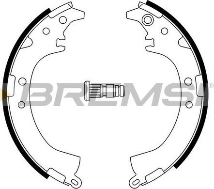 Bremsi GF0948 - Комплект тормозных колодок, барабанные autospares.lv