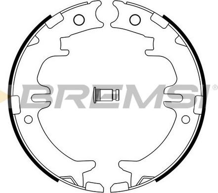 Bremsi GF0964 - Комплект тормозов, ручник, парковка autospares.lv