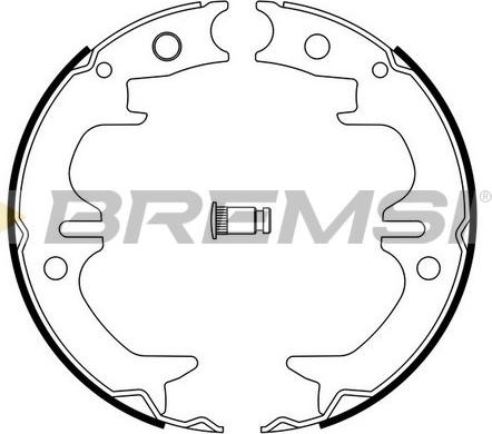 Bremsi GF0962 - Комплект тормозов, ручник, парковка autospares.lv