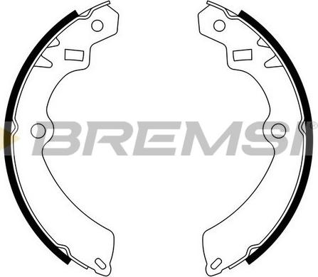 Bremsi GF0902 - Комплект тормозных колодок, барабанные autospares.lv